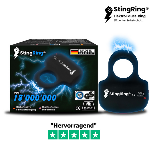 Original StingRing® - Elektro Faust-Ring (Selbstverteidigung)